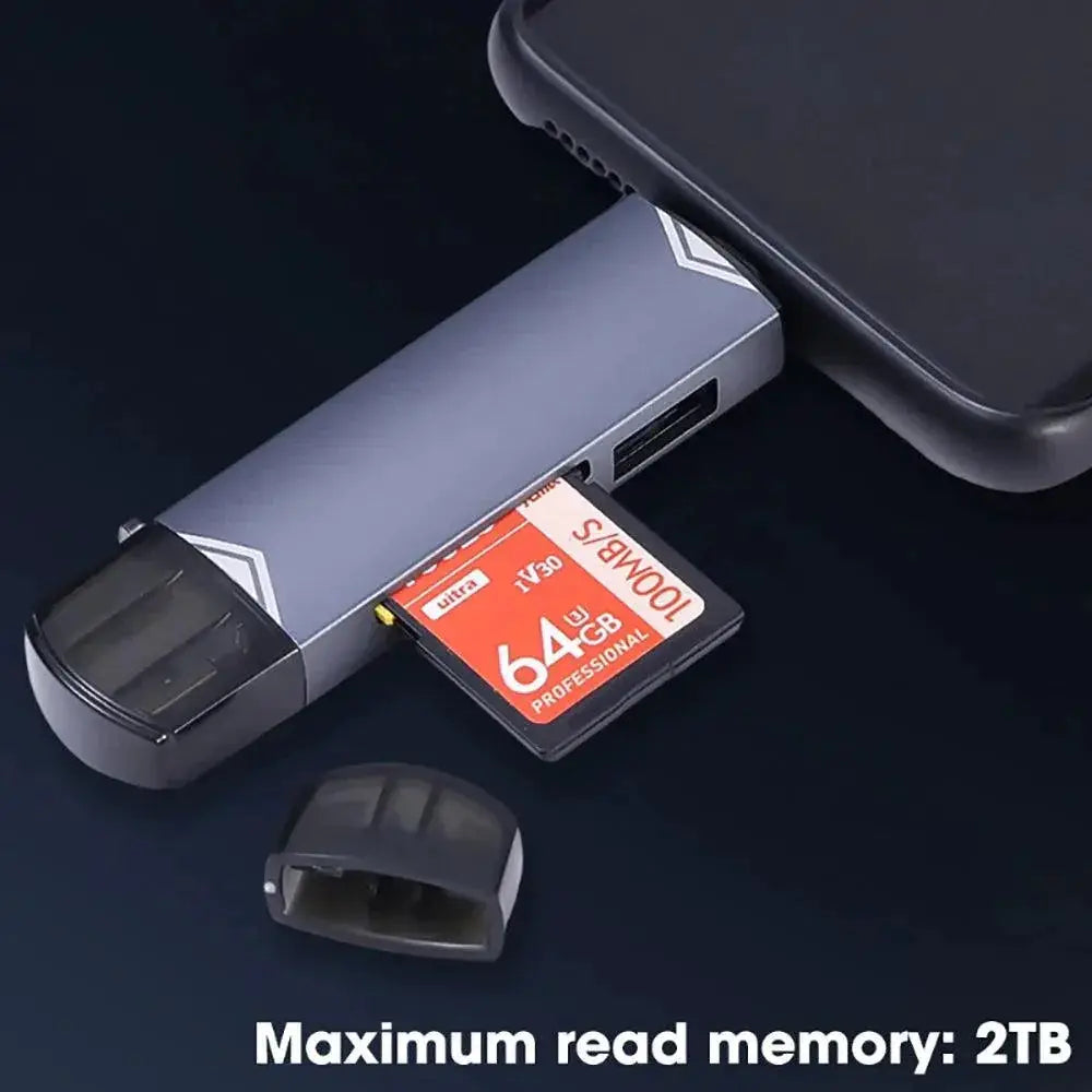 OTG Card Reader And Flash Drive Adapter High Speed Transfer