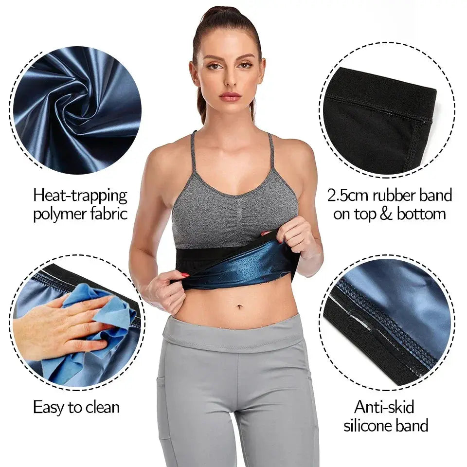 Sauna Waist Trimmer Belt For Slimming And Sweat Boost