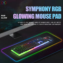 Luminous RGB Gaming Mouse Pad with LED Lights for Setup