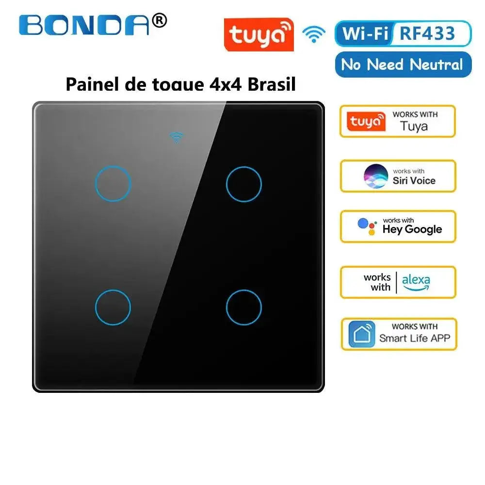Smart Touch Switch Light With RF433 Remote Control