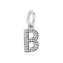Sterling Silver Charm A-z Letters