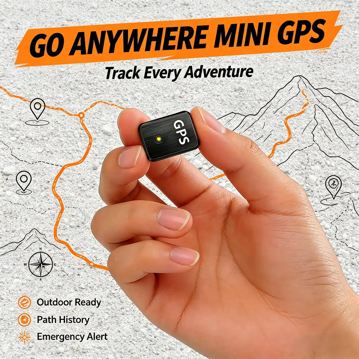 Mini GPS Tracker, Hidden ‑Time GPS Locator Y17 Standby — product view 1