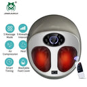 Electric Foot Massage Machine With Remote Control Shiatsu Kneading Warm Compress Home Office Airbag Full Wrapped Feet Massager