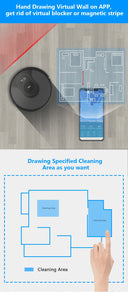 High End Model ABIR X8 Robot Vacuum UV Cleaner Tank