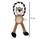 Dog Plush Squeaky Chew Toy for Clean Teeth and Play