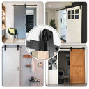 US Sliding Barn Door Hardware Kit 6.6ft 8ft 10ft Heavy Duty