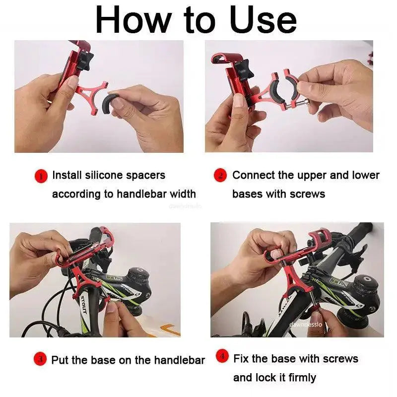 Metal Motorcycle Smartphone Mount For Reliable Riding