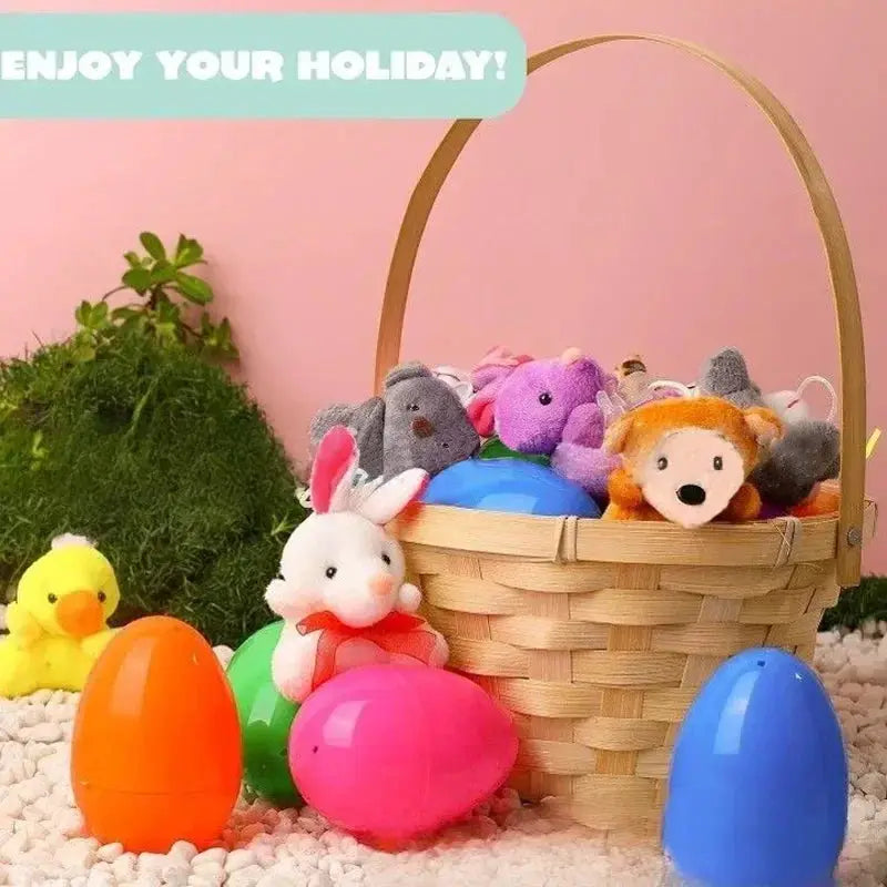 Easter Fillable Colorful Plastic Eggs Pack 12 24 36