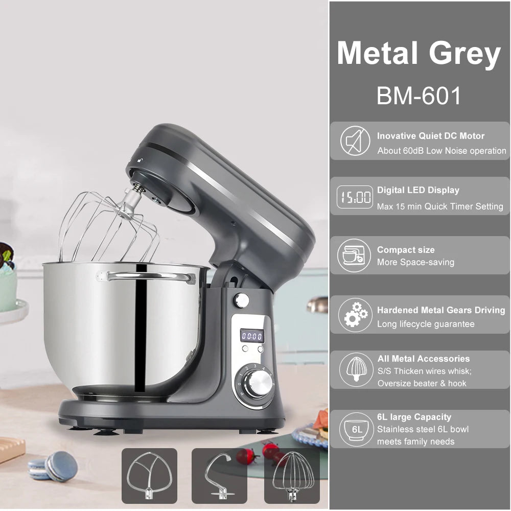 BioloMix Kitchen Stand Mixer With Quiet DC Motor — product view 8