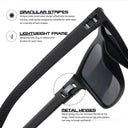 Crixalis 3PCS UV400 Polarized Square Sunglasses for Men