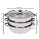 Stainless Steel Steam Cooker Multi-Function Tier Steamer Pot