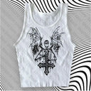 Graphic Harajuku Dress for Punk Women