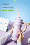 Strawberry Life 1300ml Giant Insulated Thermos Cup