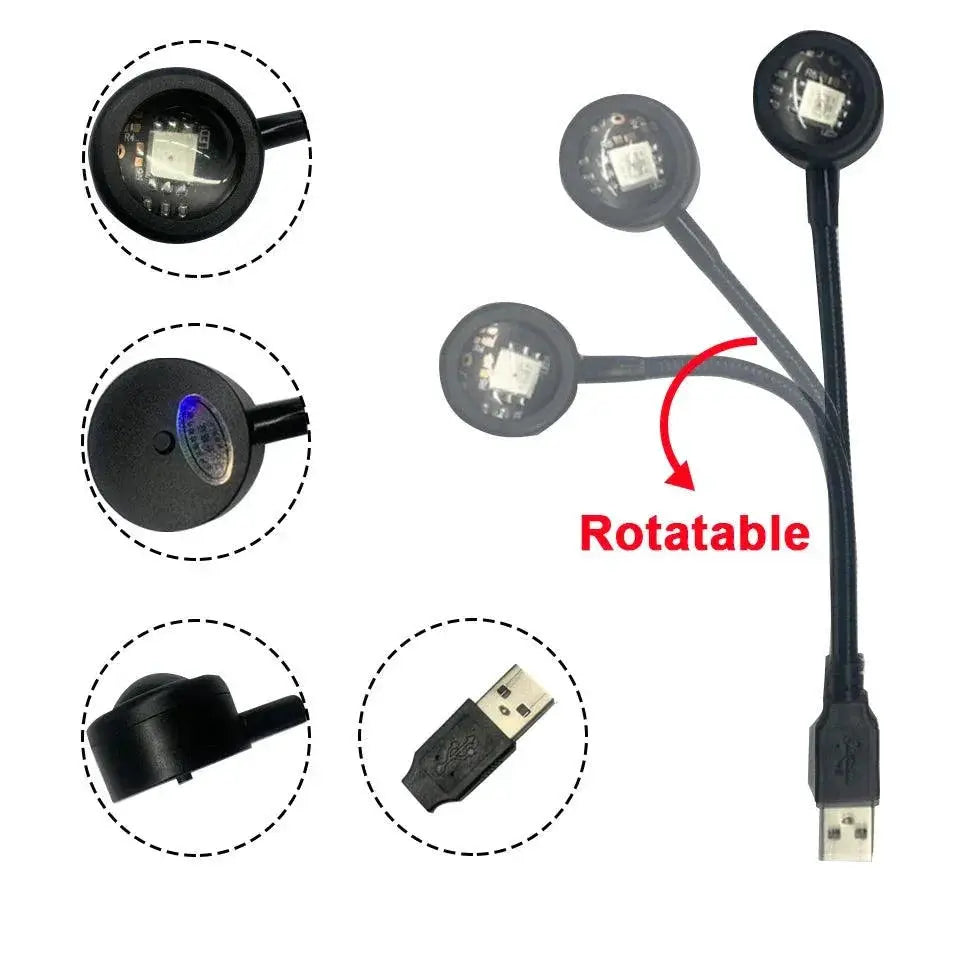 USB LED Sunset Lamp Night Light Projector for Decor Magic