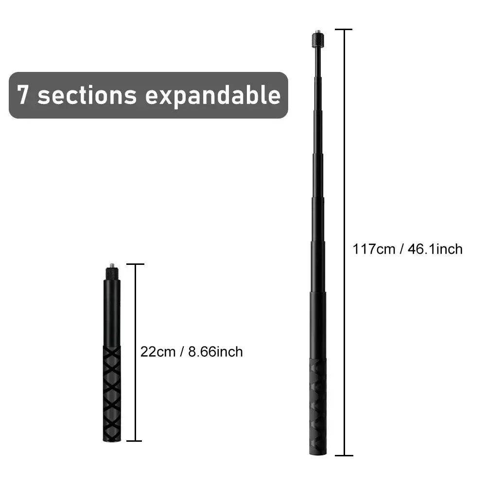 Invisible Selfie Stick For Insta360 X4 Bullet Time Tripod