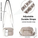 Quilted Embroidery Grid Colorblocking Retro