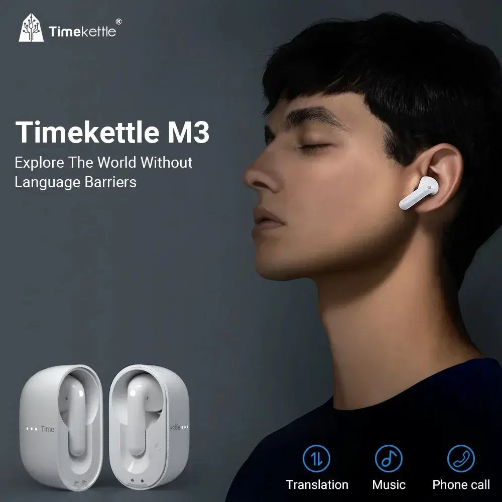 TimeKettle M3 Language Translator Earbuds Real Time