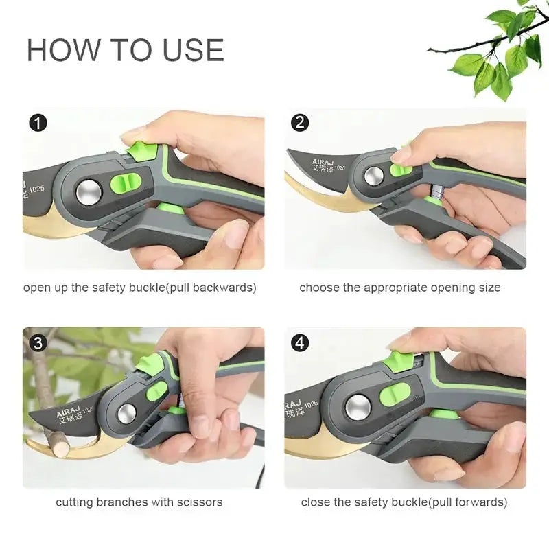 Airaj Industrial Pruning Shears Labor Saving Tools