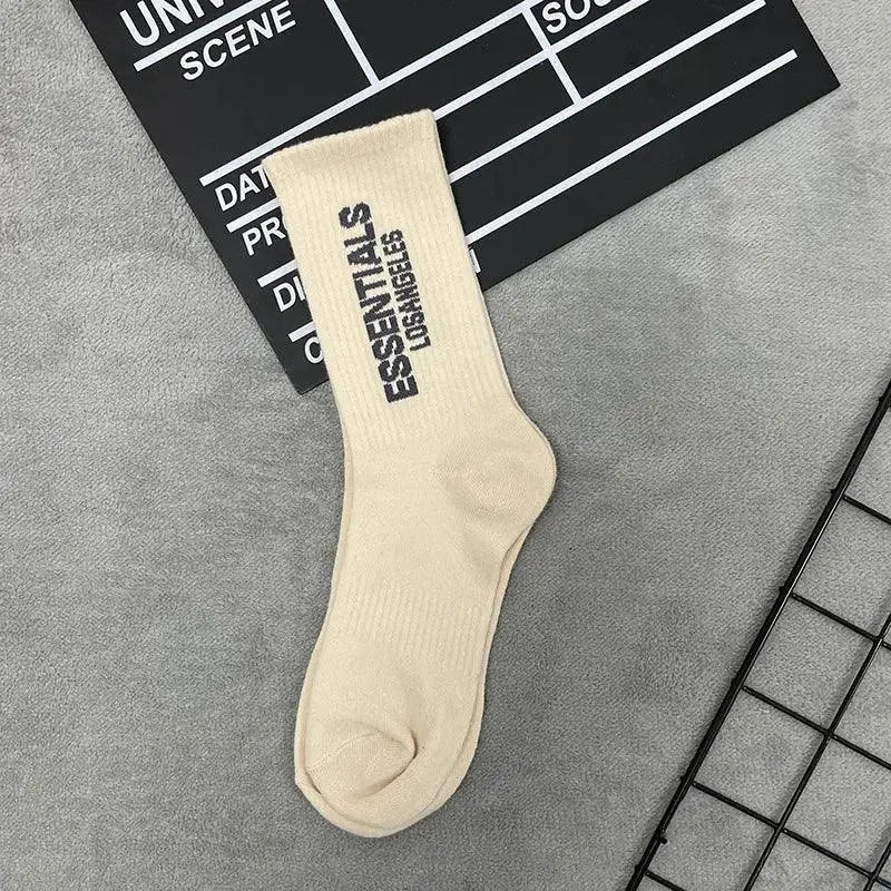 Unisex Lettered High Socks Set for Everyday Comfort Style