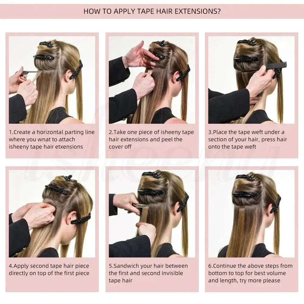 Natural Look Hair Tape In Extensions — product view 18