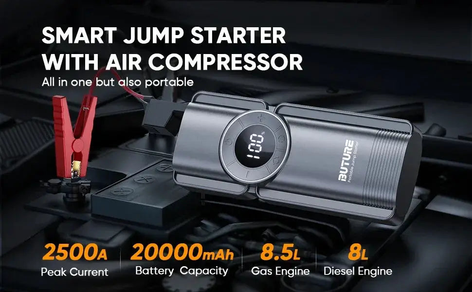 Buture Bate1 4In1 2500A Jump Starter Power Bank Ultra - OurLum.com