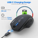 Ultimate Rechargeable Wireless Gaming Mouse Ergonomic Silent