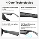 Smart Glasses with Wireless HIFI Headphones, Dual Speaker, Touch