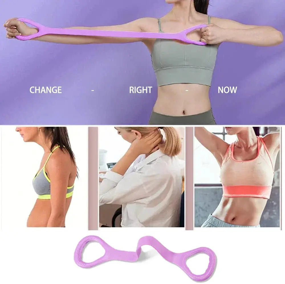 8 Piece Resistance Band Set For Strength Training Tools