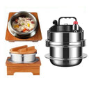 Portable 304 Stainless Steel Mini Pressure Cooker for Quick Meals