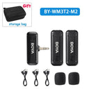BY WM3T2 Wireless Lavalier Microphone For iPhone Android Live Broadcast For Vlog