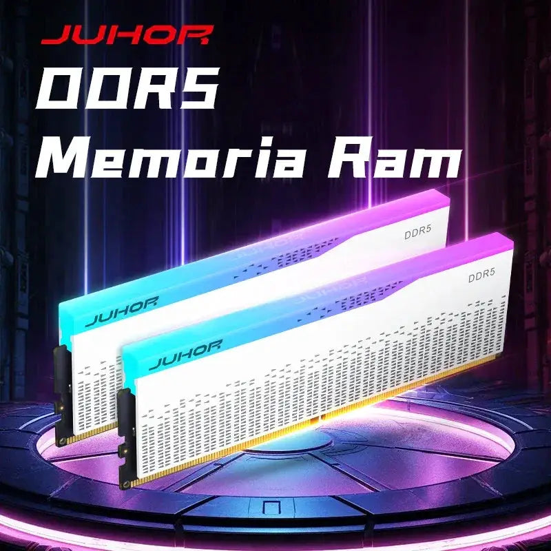 JUHOR DDR5 Desktop Memory RGB 16GBx2 6000MHz High Speed RAM