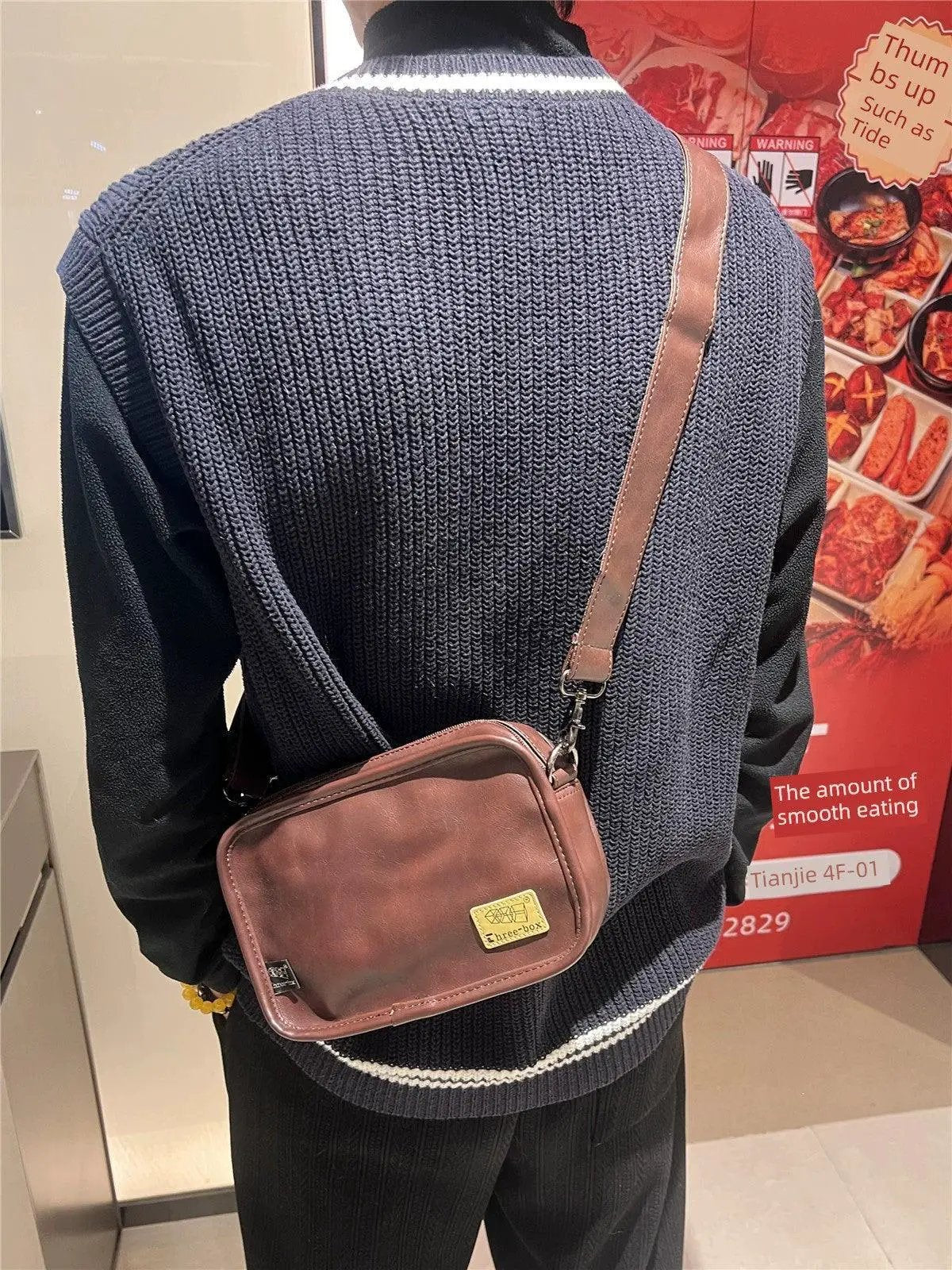 Mens Stylish Crossbody Phone Holder Trendy Fashion Bag