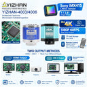 YIZHAN 48MP 4K Electronics Soldering Microscope FULL HD 1080P HDMI Camera USB Software 1-150x Lens Stand Shipping From Europe