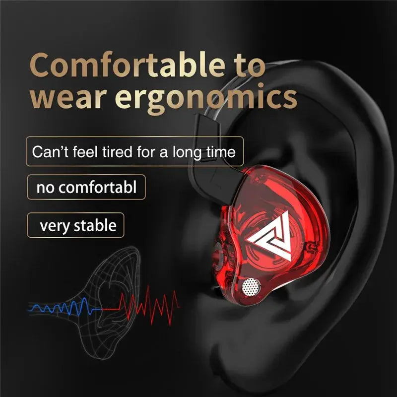 QKZ AK6 HiFi Wired Earphones In Ear Bass Stereo Headset