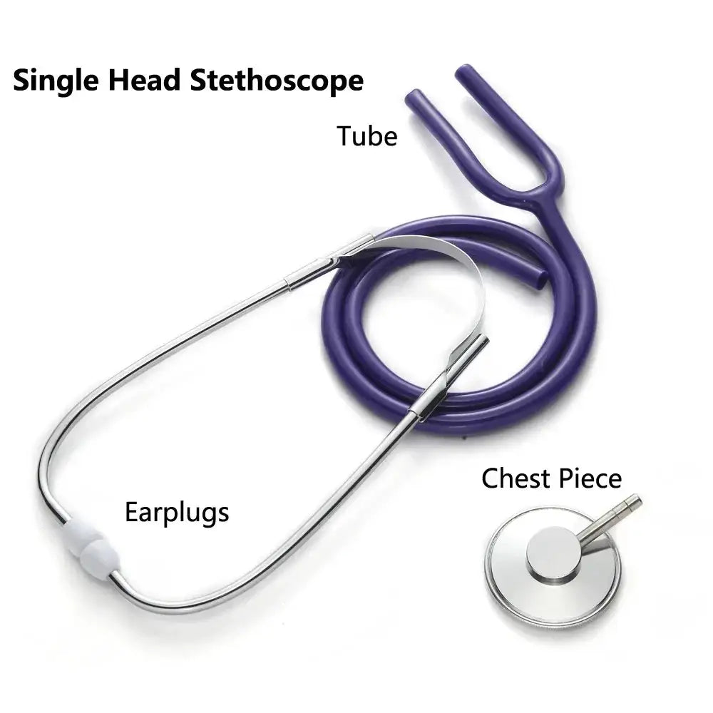 Portable Single Head Stethoscope Professional Cardiology Doctor Medical Equipment Device Student Vet Nurse Clinic