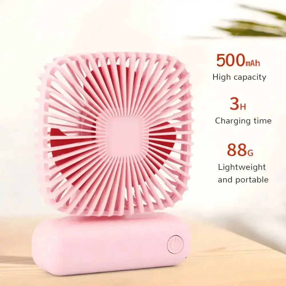 Desktop Small Fan Mini Handheld USB Three Speed Cool Air - OurLum.com