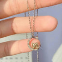 Hello Kitty Zircon Pendant Sparkling Elegance Jewelry
