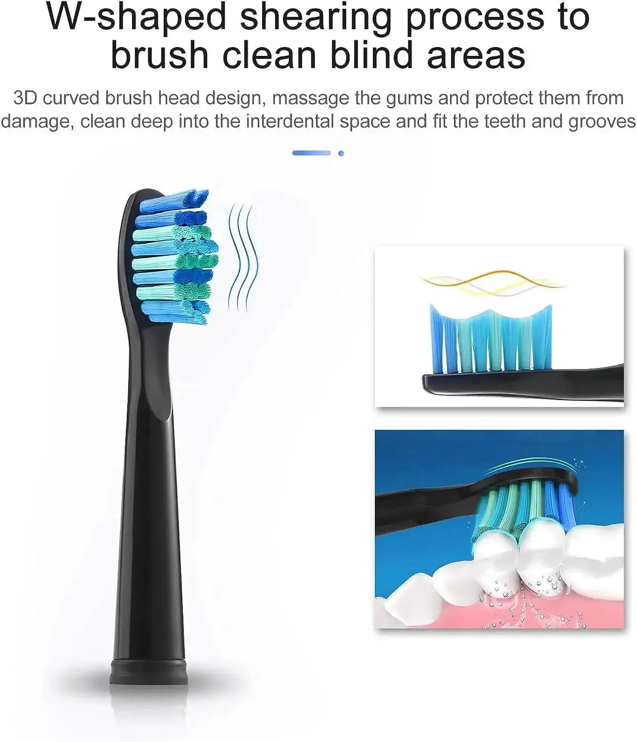 20 Pcs Fairywill Electric Toothbrush Heads Superior Cleaning