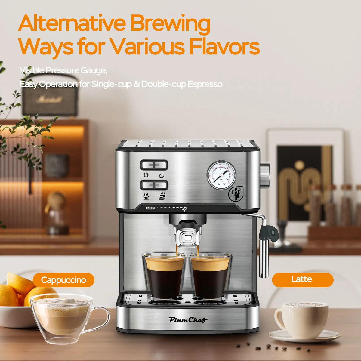Espresso Machine Professional Compact Household Coffee — product view 4