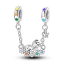 Silver Plated Dangle Charm Beads