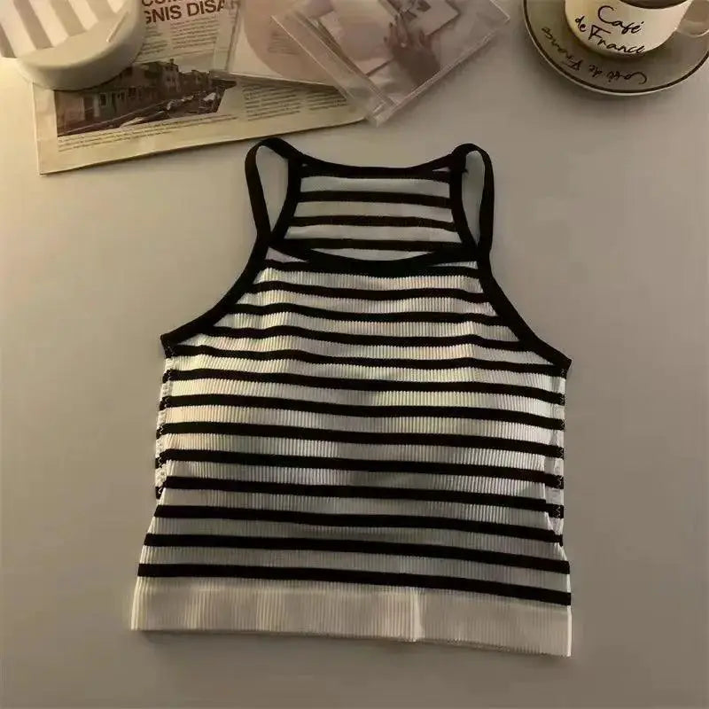 Korean Striped Tank Top for Women Summer — product view 8