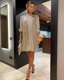 Sequin Elegance Luxurious Spring Dress Stylish Mini Glamour