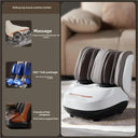 High Quality Air Pressure Electric Hot Heater Foot Massager Machine Vibrate Roller Bath Kneading Leg Foot Full Wrap Massage