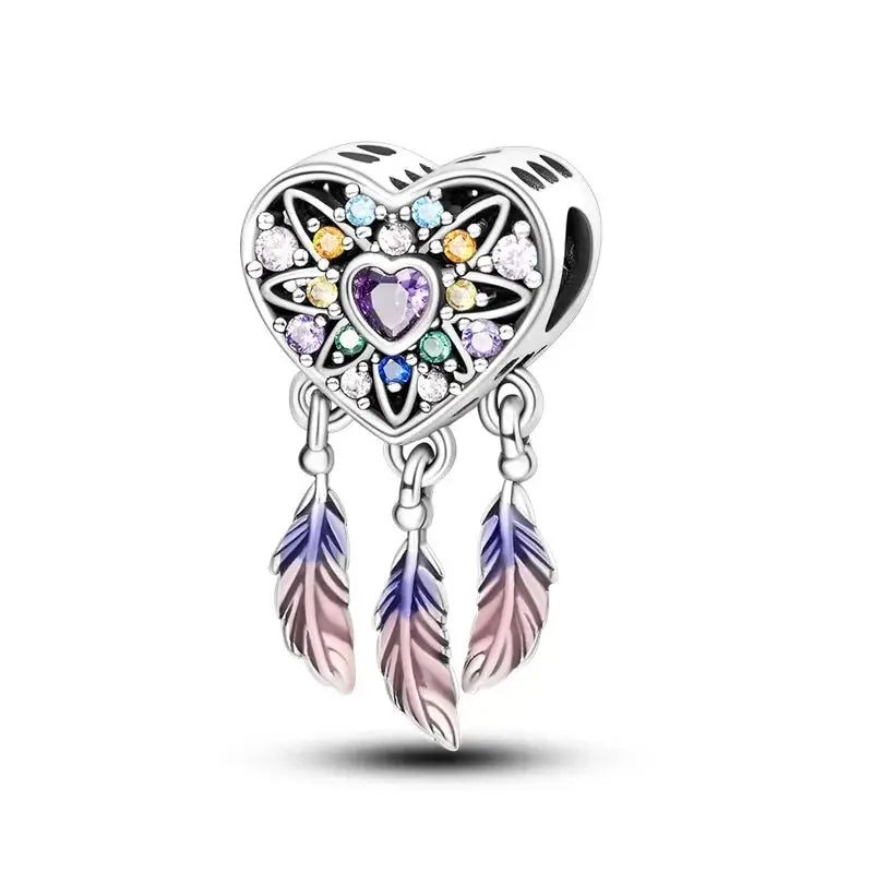 925 Silver Chameleon Glowworm Firefly Bead for Pandora