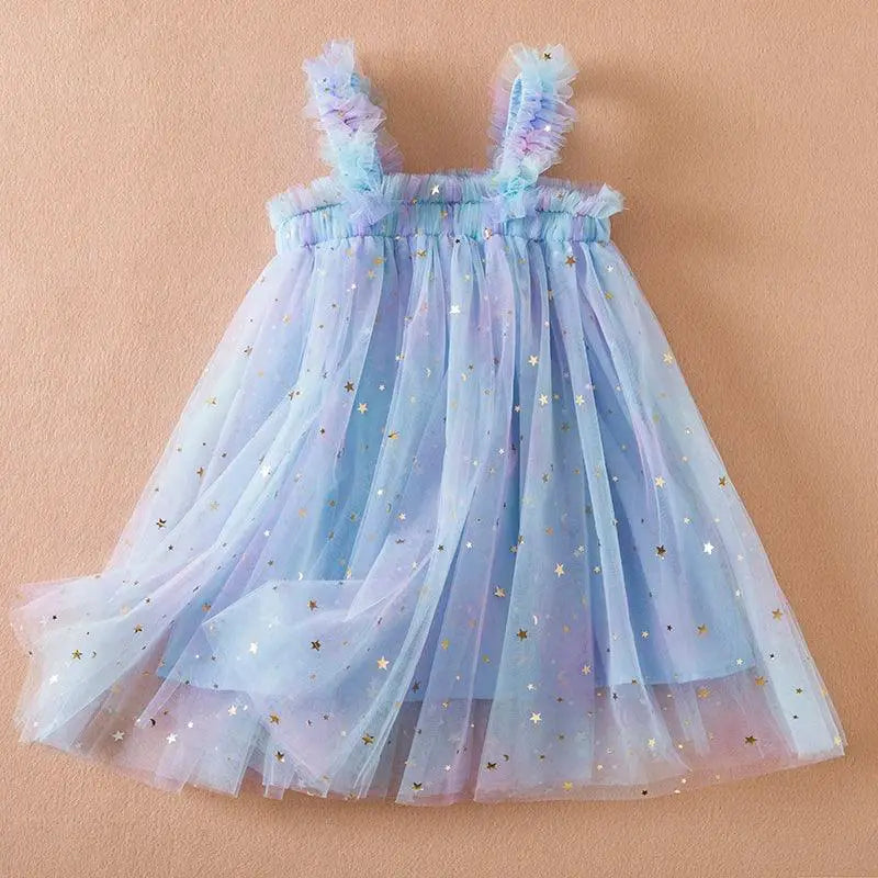 Rainbow Sequins Princess Dress Sparkling Tutu Set For Party