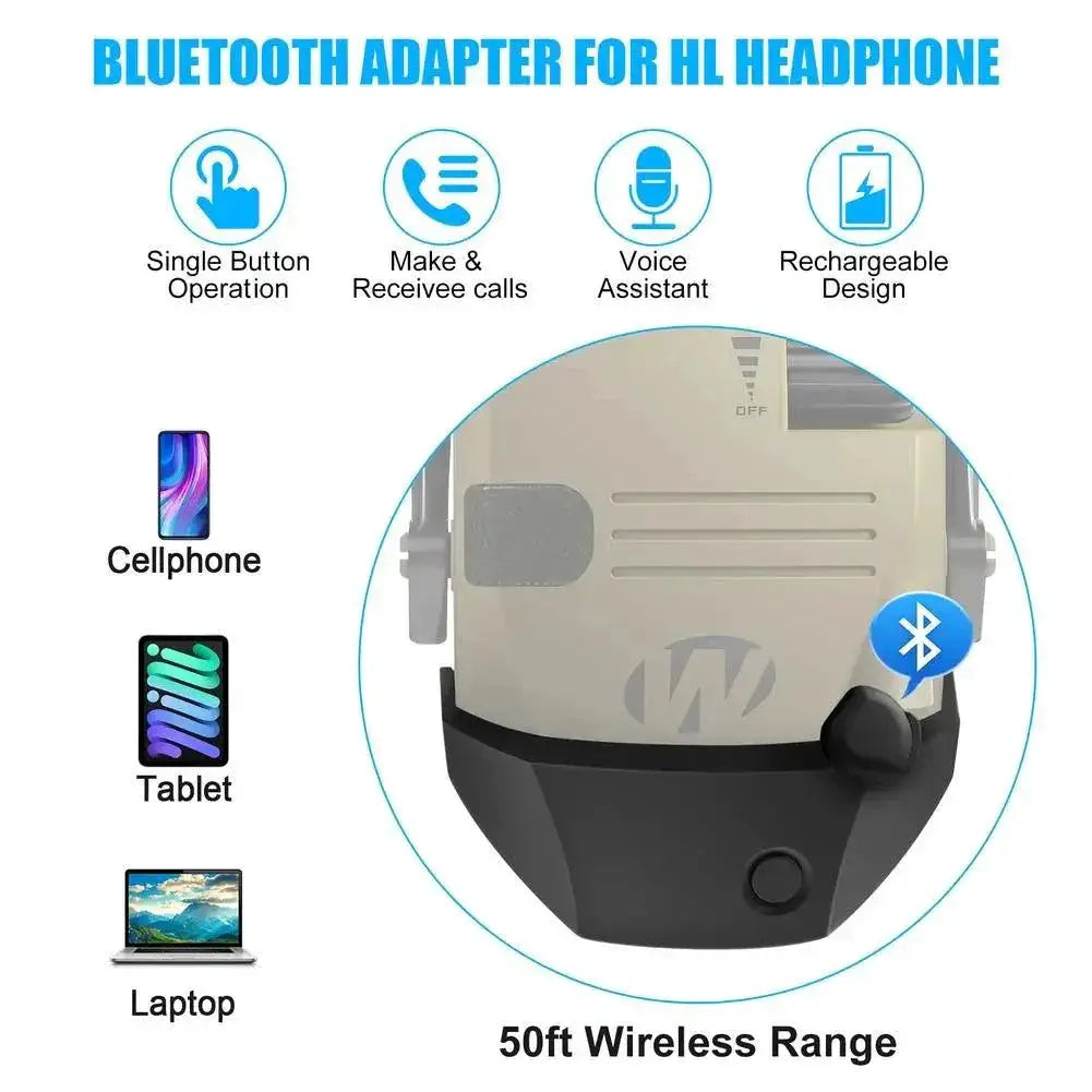 W1 Wireless Bluetooth Converter For Walker Earmuffs