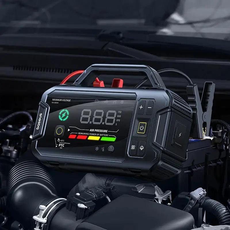 Baseus VJ1 3000A Jump Starter 4 in 1 150PSI Air Compressor Power Bank 21600mAh Car Battery Emergency Boosters Portable Starting Device