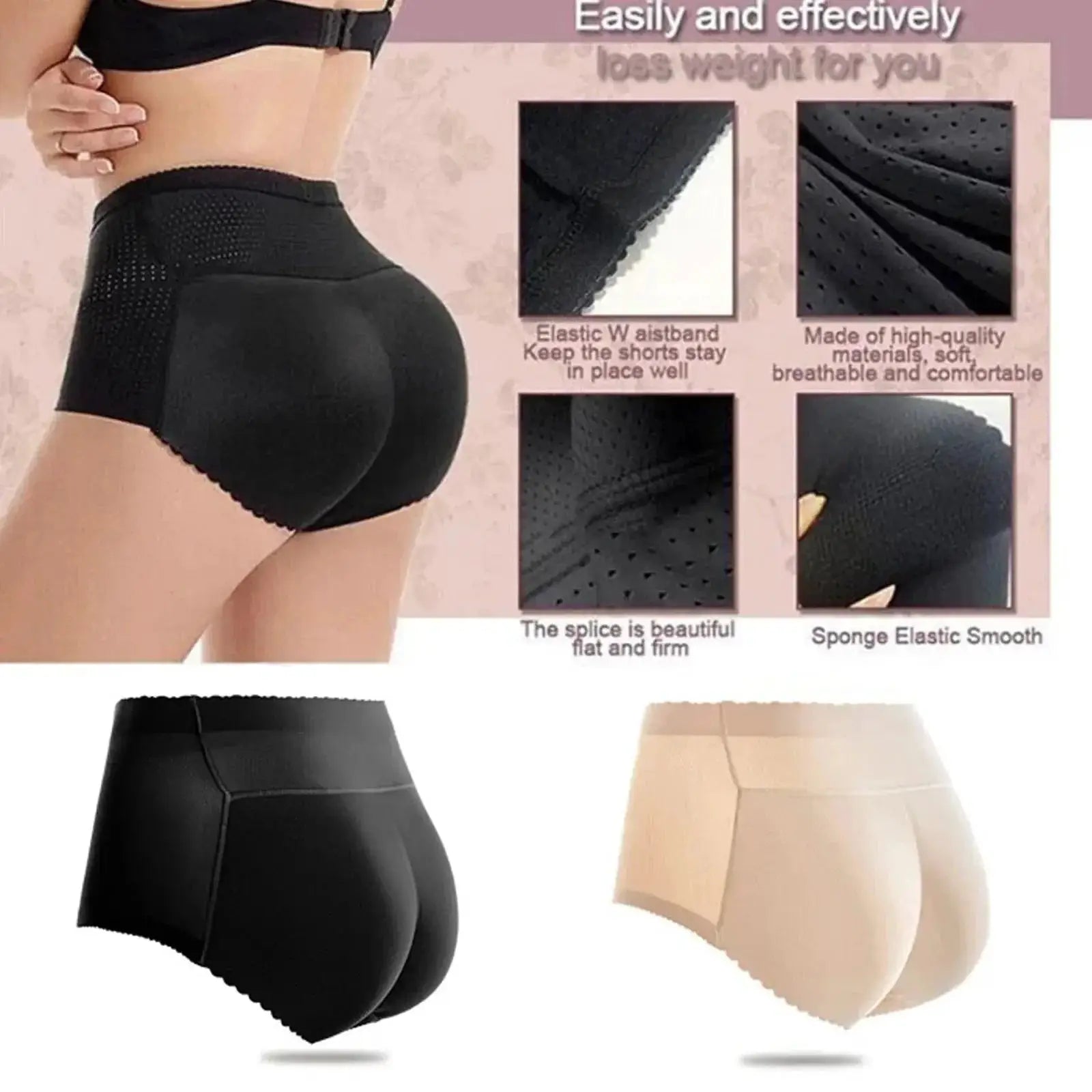Women Butt Lifter Panties Body Shaper Padded Underwear