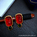 Geometric Jelly Translucent Gemstone Stud Earrings for Women