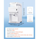 SucceBuy Commercial Ice Shaver Crusher - Per Hour Electric Snow